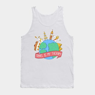 Travel is my therapy Tank Top